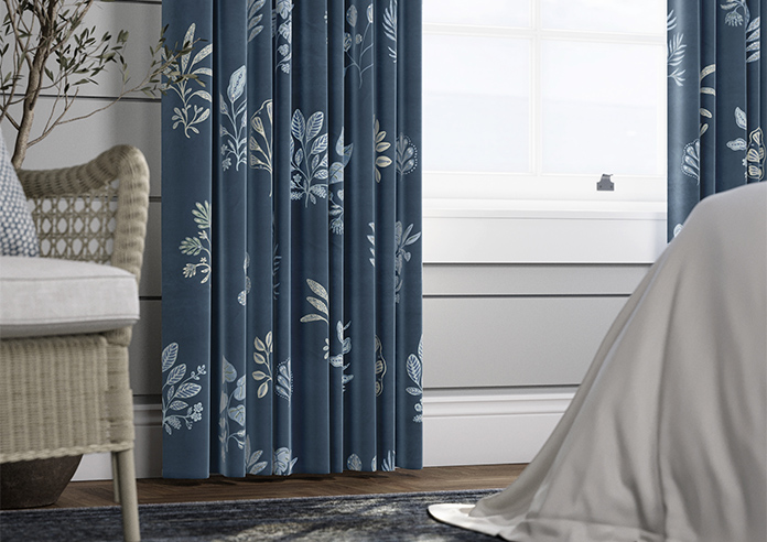 Botanical Velvet, Oceania - Made to Measure Curtains - Image 5